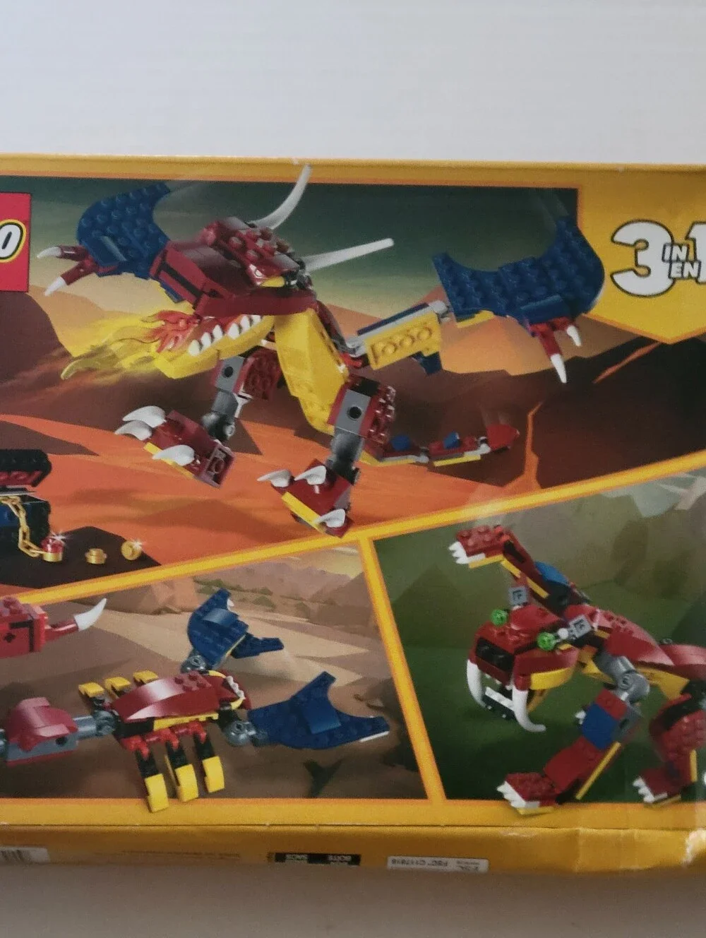 LEGO Creator Fire Dragon 3-in-1 Building Set - Red & Blue
